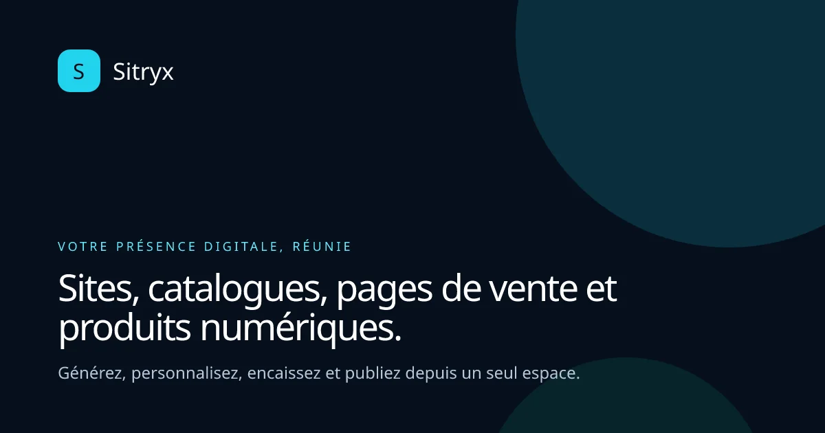 Aperçu du site Sitryx